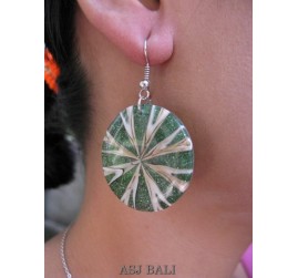bali unique seashells earrings resin handmade